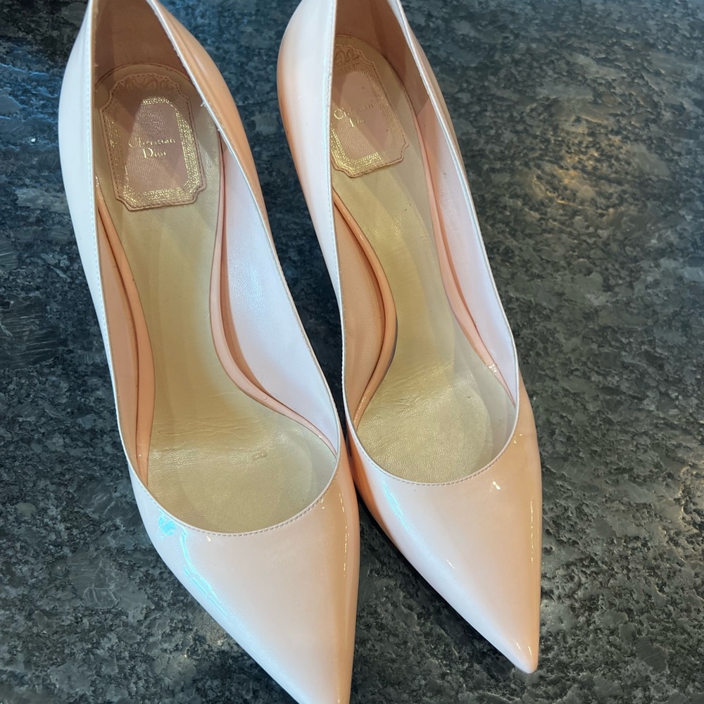 Dior Cherie Pointy Pump - Rose Patent